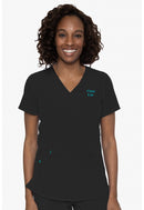 Med Couture Nyp Racerback Shirttail Top. Item MC4540NY in PL MC NYP Collection. Live Chat for Bulk Discounts.