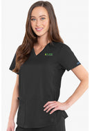 Med Couture V-Neck Shirttail Top. Item MC4838MN in MC MINT DENTISTRY  Collection. Live Chat for Bulk Discounts.