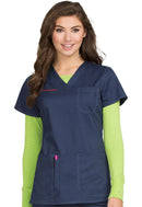 Med Couture V-Neck 3 Pocket Top. Item MC4906NY in PL MC NYP Collection. Live Chat for Bulk Discounts.