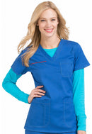 Med Couture V-Neck 3 Pocket Top. Item MC4906NY in PL MC NYP Collection. Live Chat for Bulk Discounts.