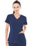 Med Couture Electrocardiography Shirttail Top. Item MC4915NY in PL MC NYP Collection. Live Chat for Bulk Discounts.