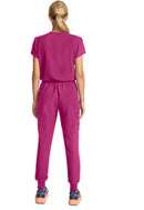 Med Couture Women's Zip Front Jumpsuit. Item MC510 in MC INSIGHT Collection. Live Chat for Bulk Discounts.