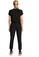 Med Couture Women's Zip Front Jumpsuit. Item MC510 in MC INSIGHT Collection. Live Chat for Bulk Discounts.
