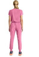 Med Couture Women's Zip Front Jumpsuit. Item MC510 in MC INSIGHT Collection. Live Chat for Bulk Discounts.