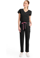 Med Couture V-Neck Jumpsuit. Item MC550 in MC AMP KNIT Collection. Live Chat for Bulk Discounts.