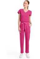 Med Couture V-Neck Jumpsuit. Item MC550 in MC AMP KNIT Collection. Live Chat for Bulk Discounts.