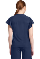 Med Couture Women's 2-Pocket Flutter Sleeve V-Neck. Item MC611 in MC INSIGHT Collection. Live Chat for Bulk Discounts.