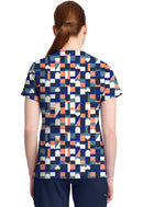 Med Couture Print V-Neck Top. Item MC632 in MC PRINTS Collection. Live Chat for Bulk Discounts.