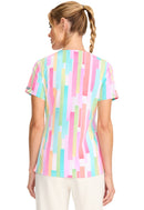 Med Couture Print V-Neck Top. Item MC632 in MC PRINTS Collection. Live Chat for Bulk Discounts.