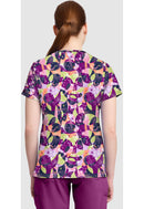 Med Couture Print V-Neck Top. Item MC632 in MC PRINTS Collection. Live Chat for Bulk Discounts.