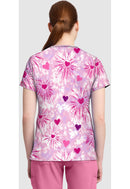 Med Couture Print V-Neck Top. Item MC632 in MC PRINTS Collection. Live Chat for Bulk Discounts.
