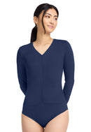 Med Couture Ruched Underscrub Bodysuit. Item MC698 in MC LAYERS Collection. Live Chat for Bulk Discounts.