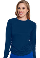 Med Couture Long Sleeve Ruched Underscrub. Item MC700 in MC LAYERS Collection. Live Chat for Bulk Discounts.