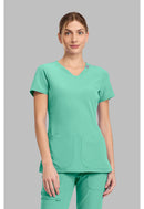 Med Couture V-Neck Top. Item MC702 in MC AMP Collection. Live Chat for Bulk Discounts.