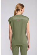 Med Couture  Round Neck Tuckable Top. Item MC703 in MC AMP Collection. Live Chat for Bulk Discounts.