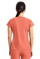 Med Couture Women's 3-Pocket Square Neck Top. Item MC704 in MC AMP Collection. Live Chat for Bulk Discounts.