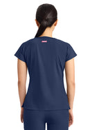 Med Couture Women's 3-Pocket Square Neck Top. Item MC704 in MC AMP Collection. Live Chat for Bulk Discounts.