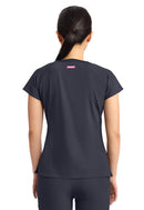 Med Couture Women's 3-Pocket Square Neck Top. Item MC704 in MC AMP Collection. Live Chat for Bulk Discounts.