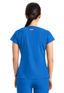Med Couture Women's 3-Pocket Square Neck Top. Item MC704 in MC AMP Collection. Live Chat for Bulk Discounts.