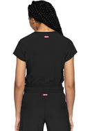 Med Couture Quarter Zip V-Neck Tuckable Top. Item MC705 in MC AMP Collection. Live Chat for Bulk Discounts.