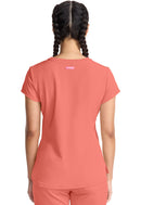 Med Couture Quarter Zip V-Neck Tuckable Top. Item MC705 in MC AMP Collection. Live Chat for Bulk Discounts.