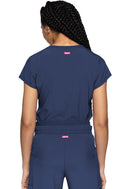 Med Couture Quarter Zip V-Neck Tuckable Top. Item MC705 in MC AMP Collection. Live Chat for Bulk Discounts.