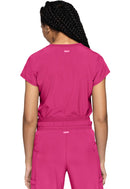 Med Couture Quarter Zip V-Neck Tuckable Top. Item MC705 in MC AMP Collection. Live Chat for Bulk Discounts.