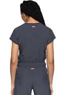 Med Couture Quarter Zip V-Neck Tuckable Top. Item MC705 in MC AMP Collection. Live Chat for Bulk Discounts.