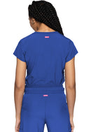 Med Couture Quarter Zip V-Neck Tuckable Top. Item MC705 in MC AMP Collection. Live Chat for Bulk Discounts.
