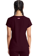Med Couture Quarter Zip V-Neck Tuckable Top. Item MC705 in MC AMP Collection. Live Chat for Bulk Discounts.