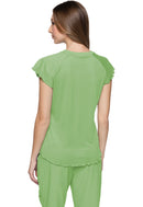 Med Couture Knit Lettuce-Edged Top. Item MC706 in MC LAYERS Collection. Live Chat for Bulk Discounts.