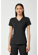 Med Couture V-Neck Shirttail Top. Item MC7459 in MC TOUCH Collection. Live Chat for Bulk Discounts.