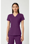 Med Couture V-Neck Shirttail Top. Item MC7459 in MC TOUCH Collection. Live Chat for Bulk Discounts.