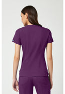 Med Couture V-Neck Shirttail Top. Item MC7459 in MC TOUCH Collection. Live Chat for Bulk Discounts.