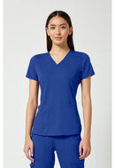 Med Couture V-Neck Shirttail Top. Item MC7459 in MC TOUCH Collection. Live Chat for Bulk Discounts.
