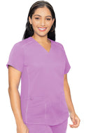 Med Couture V-Neck Shirttail Top. Item MC7459 in MC TOUCH Collection. Live Chat for Bulk Discounts.