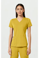 Med Couture V-Neck Shirttail Top. Item MC7459 in MC TOUCH Collection. Live Chat for Bulk Discounts.