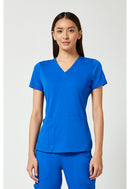 Med Couture V-Neck Shirttail Top. Item MC7459 in MC TOUCH Collection. Live Chat for Bulk Discounts.