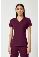 Med Couture V-Neck Shirttail Top. Item MC7459 in MC TOUCH Collection. Live Chat for Bulk Discounts.