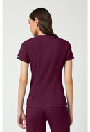 Med Couture V-Neck Shirttail Top. Item MC7459 in MC TOUCH Collection. Live Chat for Bulk Discounts.