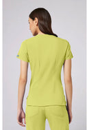 Med Couture V-Neck Shirttail Top. Item MC7459 in MC TOUCH Collection. Live Chat for Bulk Discounts.