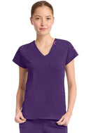 Med Couture Raglan V-Neck Top. Item MC752 in MC AMP KNIT Collection. Live Chat for Bulk Discounts.