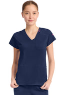 Med Couture Raglan V-Neck Top. Item MC752 in MC AMP KNIT Collection. Live Chat for Bulk Discounts.