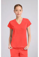 Med Couture Raglan V-Neck Top. Item MC752 in MC AMP KNIT Collection. Live Chat for Bulk Discounts.