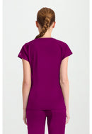 Med Couture Raglan V-Neck Top. Item MC752 in MC AMP KNIT Collection. Live Chat for Bulk Discounts.