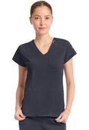 Med Couture Raglan V-Neck Top. Item MC752 in MC AMP KNIT Collection. Live Chat for Bulk Discounts.
