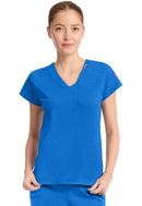 Med Couture Raglan V-Neck Top. Item MC752 in MC AMP KNIT Collection. Live Chat for Bulk Discounts.