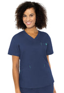 Med Couture V-Neck Signature 3 Pocket Top. Item MC8403 in MC SIGNATURE  Collection. Live Chat for Bulk Discounts.