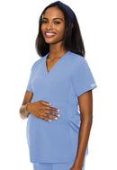 Med Couture Maternity V-Neck Top. Item MC8459 in MC MATERNITY Collection. Live Chat for Bulk Discounts.