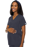Med Couture Maternity V-Neck Top. Item MC8459 in MC MATERNITY Collection. Live Chat for Bulk Discounts.